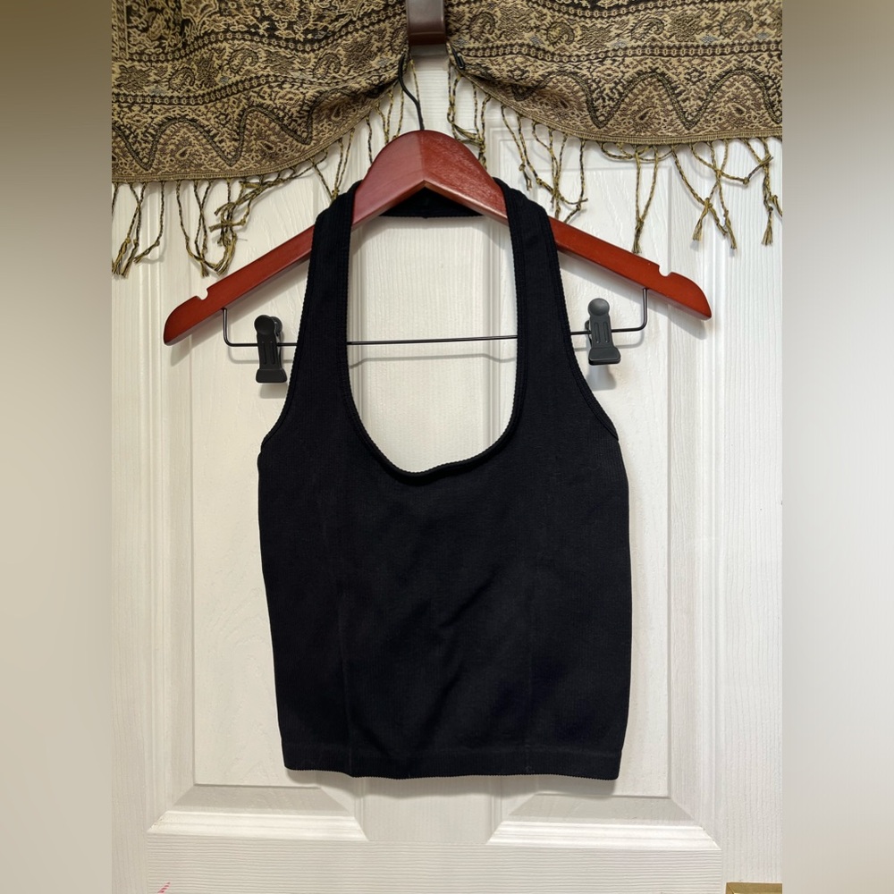 American Eagle Ribbed Halter Tank M